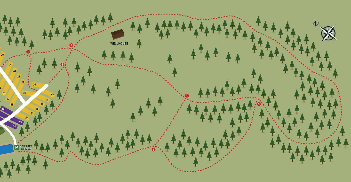 Coles Mine Trail Map